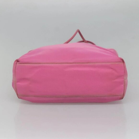 PRADA Tote Bag Nylon Pink Silver Auth EC753 - Picture 9 of 16